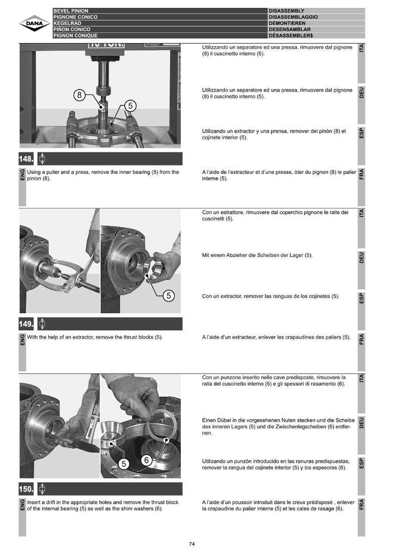 Dana 725 147 725 148 Steering axle Workshop Manual PDF | Service Repair | Instant Download image 8