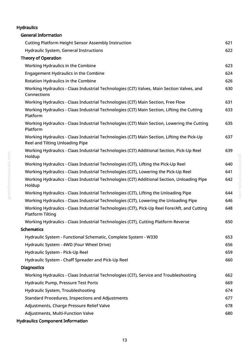 John Deere W330 Combine Diagnostic Manual PDF | Instant Download image 9