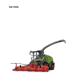 May include: A green and red Fendt 850 (T659) agricultural machine with a long, articulated arm. The image includes the text "Workshop Service Manual" and the Fendt logo. The date is July 2023.