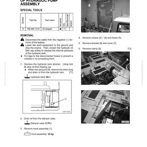 Komatsu PC130-7 hydraulisk grävmaskin servicemanual PDF bild 10