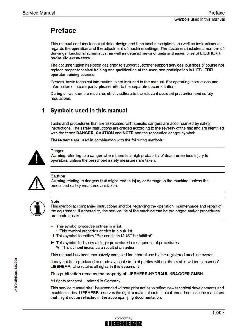 Instrukcja serwisowa koparki hydraulicznej Liebherr A934c a944c hd a954c litronic w formacie PDF | Naprawa w warsztacie | Natychmiastowe pobranie zdjęcie 3
