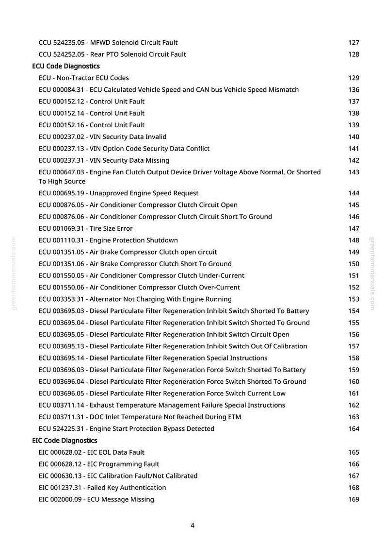 John Deere 5100E, 5085E traktorer Diagnostikmanual PDF | Direktnedladdning bild 2