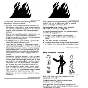 Puede incluir: Directrices de seguridad para la prevenci&oacute;n de incendios y en caso de incendio, con ilustraciones de llamas y equipos de seguridad. Incluye instrucciones sobre el mantenimiento del equipo, ropa de protecci&oacute;n y procedimientos de emergencia.