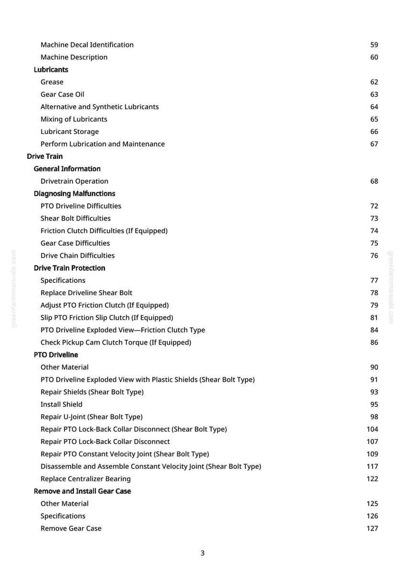 Teknisk manual för John Deere 440E och 450E balpress i PDF-format | Nedladdning direkt bild 4