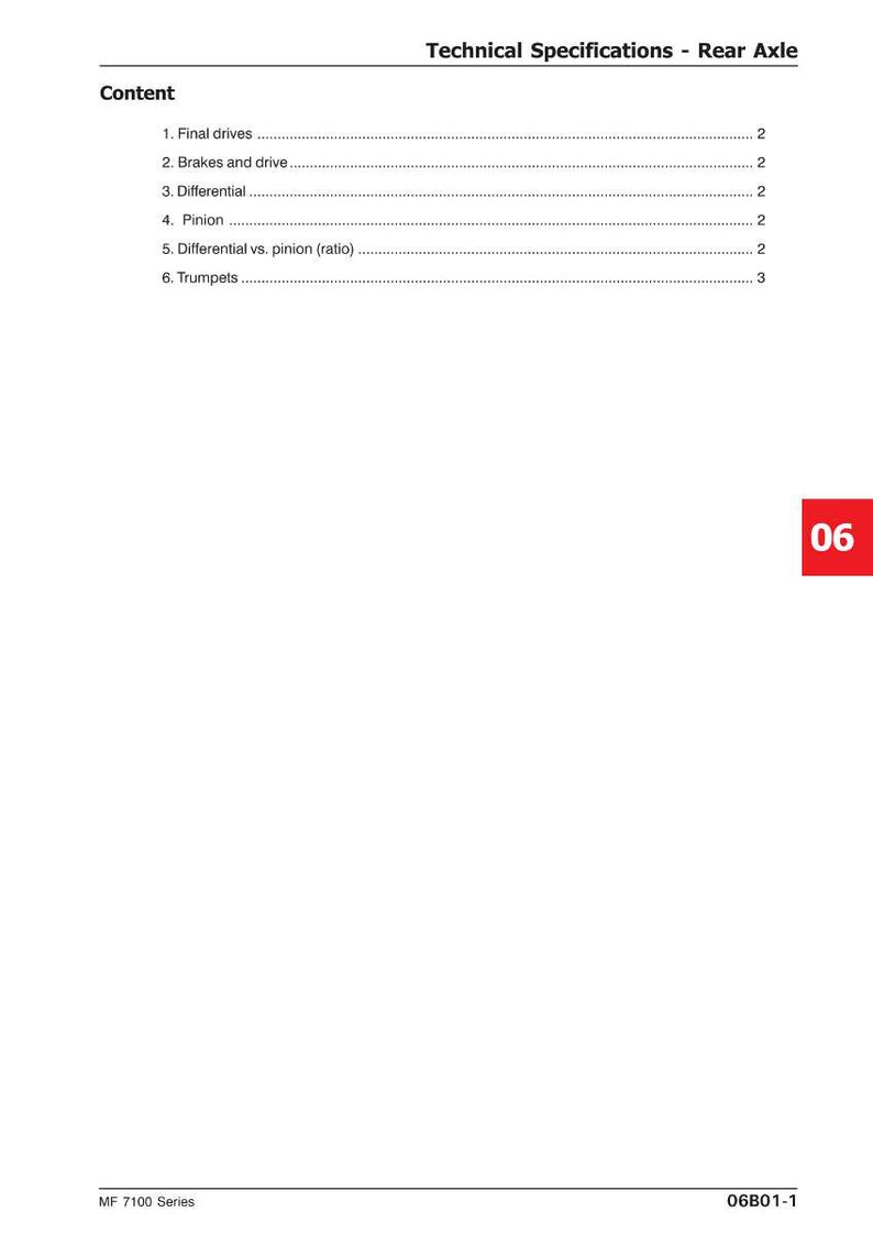 Massey ferguson 7100 Series 7140 7180 Tractor Service Manual PDF | Workshop Repair | Instant Download image 5