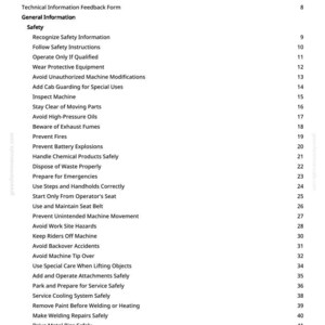 John Deere 27Czts, 35Czts grävmaskin reparationsmanual PDF | Serviceverkstad | Direkt nedladdning bild 4