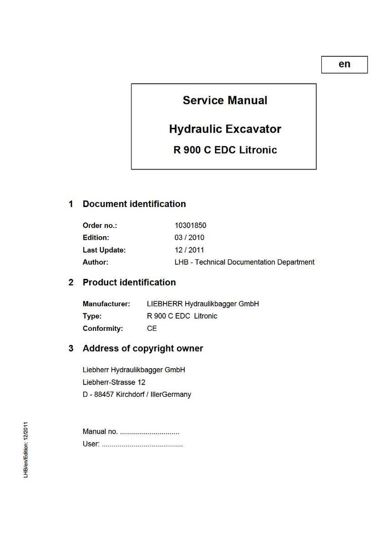 Liebherr R 900c edc litronic Hydraulic excavator Service Manual PDF | Workshop Repair | Instant Download image 7
