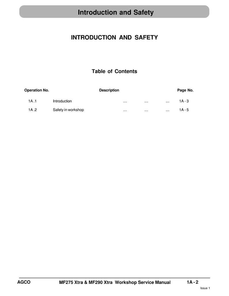 Manual de servicio del tractor Massey Ferguson 275 290 Xtra en PDF / Reparación de taller / Descarga instantánea imagen 6