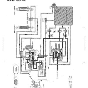 Pu&ograve; includere: Diagramma di un sistema di controllo del sollevamento (posizione di galleggiamento) con etichette di testo. Il diagramma include pompe idrauliche, valvole, cilindri e un filtro. Il testo include "Hydraulic Control" e "Structure and Function". &Egrave; visibile anche il numero di serie 1002-1100.