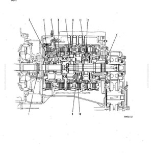 Komatsu WD500-3 Hjullastare 6D140-2 Motor Servicemanual PDF bild 10