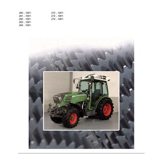 May include: A Workshop Service Manual for the FENDT 200 Vario V/F/P tractor. The image shows a green tractor with red wheels. The manual is published by AGCO GmbH and includes technical information.