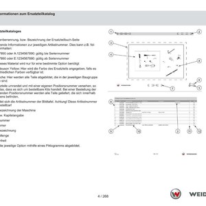 Weidemann 1140 Basic line Wheel loader Parts Manual PDF | Illustrated Catalog | Instant Download image 4
