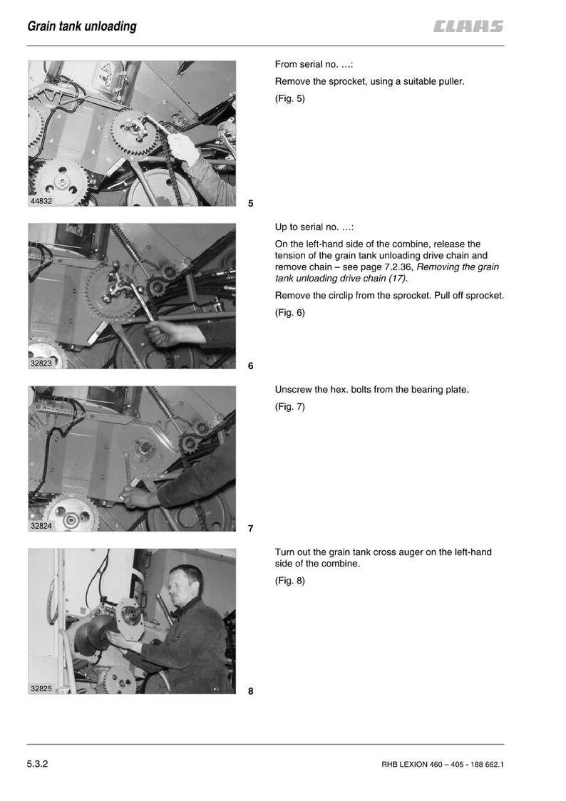 Manuel de réparation de la moissonneuse-batteuse Claas Lexion 405 410 415 420 430 440 450 460 PDF | Atelier d'entretien | Téléchargement instantané image 5
