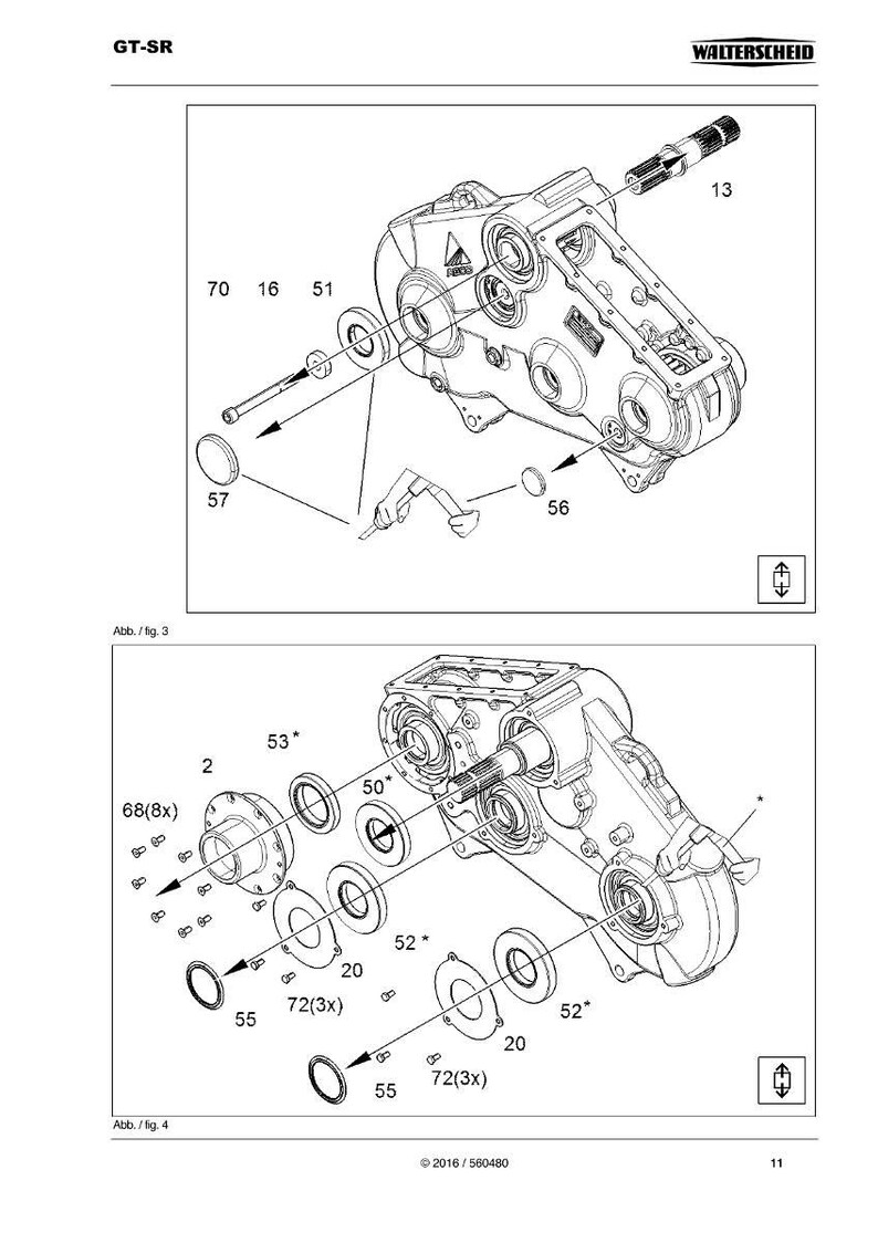 Manual de taller en PDF / Servicio y reparación / Descarga instantánea de la caja de engranajes del rodillo superior Walterscheid GT-SR OWG 560480 imagen 5