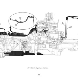 Może przedstawiać: Schemat techniczny zespołu mechanicznego, prawdopodobnie silnika, z r&oacute;żnymi oznaczonymi elementami. Obraz jest szczeg&oacute;łową ilustracją techniczną, pokazującą wewnętrzną strukturę i zewnętrzne części maszyny. Schemat jest czarno-biały.