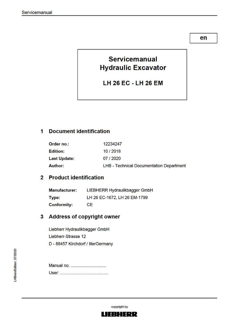 Liebherr Lh 26 ec typ 1672 lh 26 em typ 1799 Hydraulic excavator Service Manual PDF | Workshop Repair | Instant Download image 2