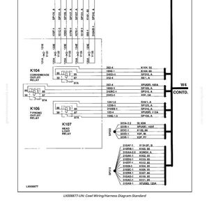 May include: A detailed cowl wiring and harness diagram, standard version, with various electrical components labeled. The diagram includes relays, fuses, and connector details, with text such as "Convenience Outlet Relay" and "Head Light Relay."