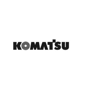 Może przedstawiać: Obraz przedstawia słowo &bdquo;KOMATSU&rdquo; pogrubioną, czarną czcionką, z szarym okręgiem w &bdquo;O&rdquo;. Poniżej widoczne jest logo &bdquo;DATAKOM&rdquo; wraz z danymi kontaktowymi.
