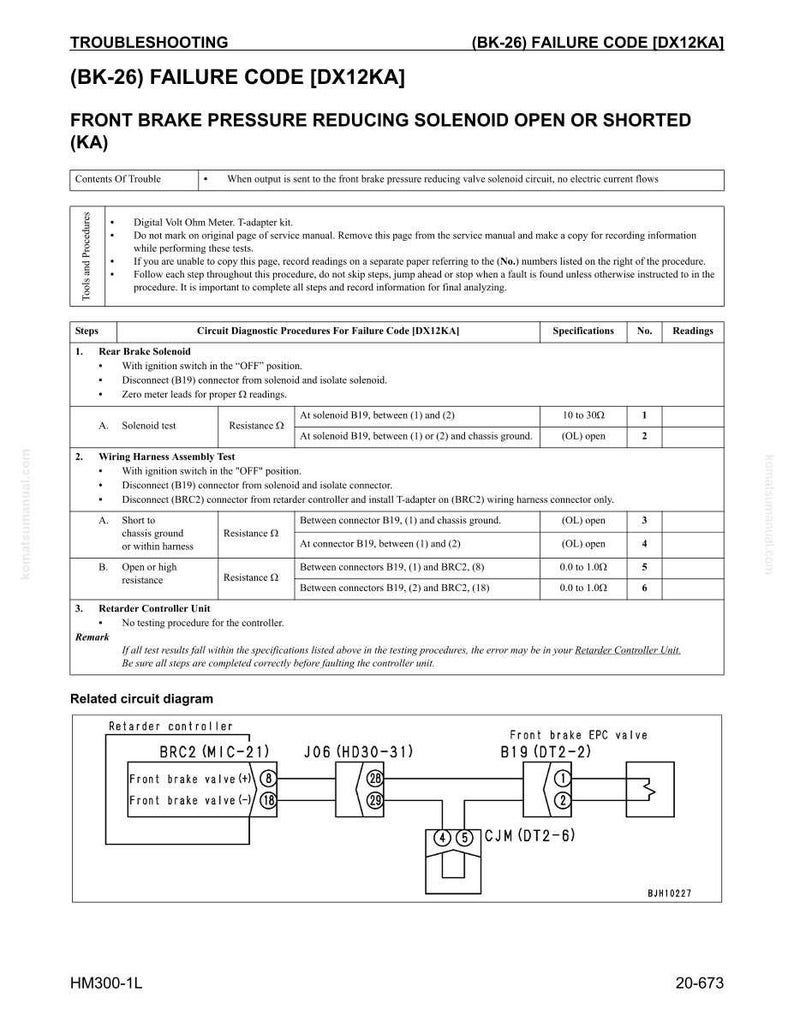 Komatsu Hm300-1L dumper servicemanual PDF | Verkstadsreparation | Direktnedladdning bild 8