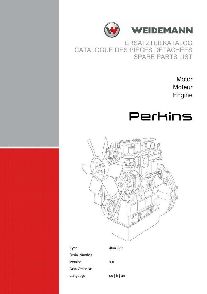 Perkins 404C 22 motordelsmanual PDF | Illustrerad katalog | Direktnedladdning bild 2