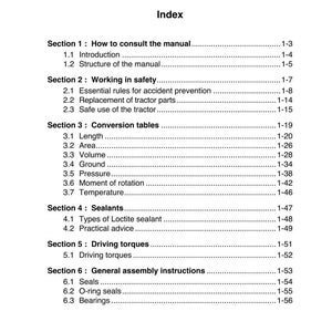 May include: A page from a manual titled "Chapter 1: Introduction" with an index listing sections on safety, conversion tables, and sealants. The page number is 1-1.