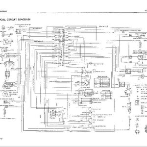 May include: A black and white electrical circuit diagram with the title "ELECTRICAL CIRCUIT DIAGRAM". The diagram features numerous lines, symbols, and text labels, illustrating the components and connections of an electrical system.