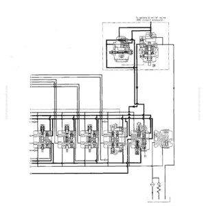 Pu&ograve; includere: Un diagramma tecnico dettagliato con le scritte "STRUCTURE AND FUNCTION" e "CLSS". Il diagramma presenta vari componenti meccanici, linee ed etichette, tra cui "PC20MRX-1" e "SWPD7366". L'immagine &egrave; in bianco e nero.