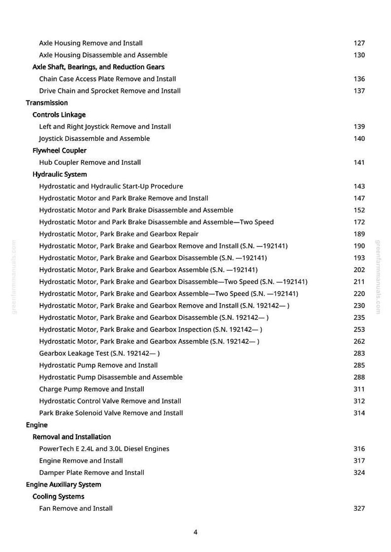 John Deere 326D, 328D, 329D, 332D, 333D Kompaktlastare Reparationsmanual Pdf | Serviceverkstad | Direktnedladdning bild 2