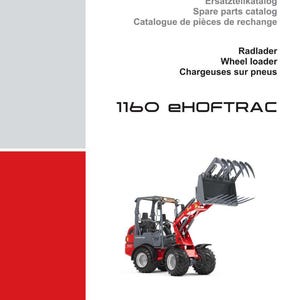 Weidemann 1160 Ehoftrac Wheel loader Parts Manual PDF | Illustrated Catalog | Instant Download image 2
