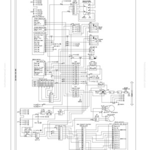 May include: A detailed circuit diagram of an engine starting system, with numerous lines, symbols, and labels. The diagram includes text that reads "E-1 Engine Does Not Start (Engine Does Not Crank)" and "Circuit Diagram of Engine Starting System."