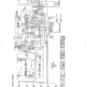 K&ouml;nnte beinhalten: Ein detailliertes elektrisches Schaltbild in Schwarzwei&szlig;. Das Diagramm zeigt zahlreiche Linien, Symbole und Beschriftungen, mit dem Text "ELECTRICAL CIRCUIT DIAGRAM" unten links. Es handelt sich um eine technische Illustration.