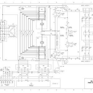Pu&ograve; includere: Un diagramma schematico elettrico dettagliato con numerose linee, simboli e componenti. Il diagramma &egrave; etichettato "ELECTRIC SCHEMATIC PWR 14 ELEM. 7 STEP RETARDING 830E" e include testo e numeri. L'immagine &egrave; un disegno tecnico.