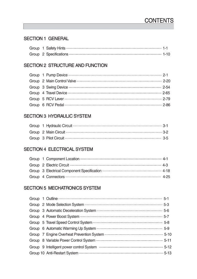 Instrukcja serwisowa koparki gąsienicowej HYUNDAI R225LVS | PDF | Pobierz natychmiast zdjęcie 1