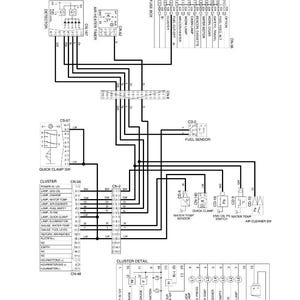 May include: Diagram of a monitoring circuit with labels for various components, including a detector, air heater timer, and fuse box. The diagram uses lines and symbols to represent electrical connections.