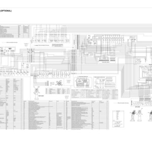 Puede incluir: Un diagrama el&eacute;ctrico detallado, etiquetado como "Diagrama el&eacute;ctrico (Opcional)", con numerosas l&iacute;neas, s&iacute;mbolos y cuadros de texto. El diagrama est&aacute; sobre un fondo blanco, con el texto en negro. Es una ilustraci&oacute;n t&eacute;cnica.