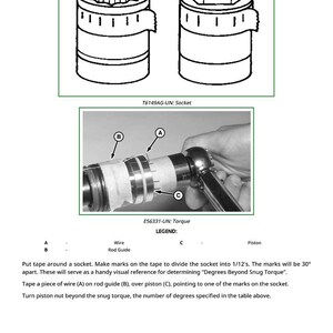 May include: Diagram of two sockets and a torque tool with instructions. The top image shows two socket designs. The bottom image shows a torque tool with labeled parts and instructions for use. Text includes "T6149AG-UN: Socket" and "E56331-UN: Torque".