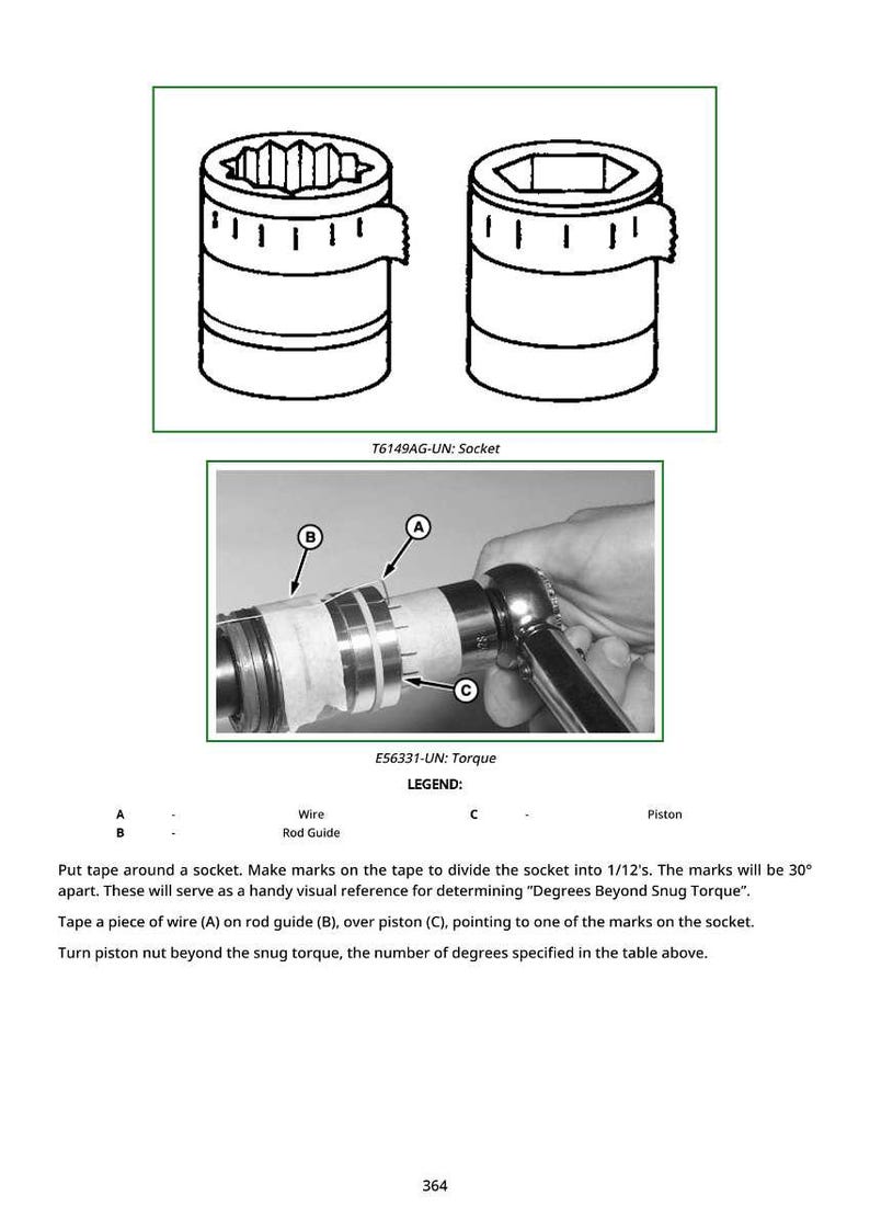 May include: Diagram of two sockets and a torque tool with instructions. The top image shows two socket designs. The bottom image shows a torque tool with labeled parts and instructions for use. Text includes "T6149AG-UN: Socket" and "E56331-UN: Torque".