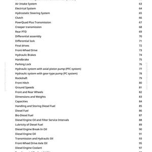 Może przedstawiać: Biała strona z instrukcji z listą specyfikacji silnika. Lista zawiera specyfikacje silnika, układ chłodzenia i hamulce hydrauliczne. Numer strony to 3.