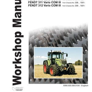 Fendt 300 Vario com3 Traktor Werkstatt-Handbuch PDF | Service Reparatur | Sofort Download Bild 2
