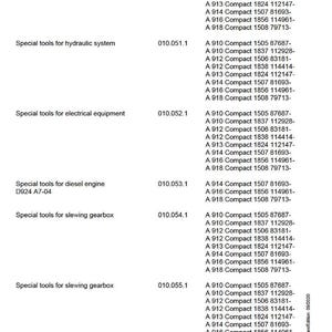 Liebherr A910 a918 kompakt hydraulisk grävmaskin Servicemanual PDF | Verkstadsreparation | Direktnedladdning bild 8