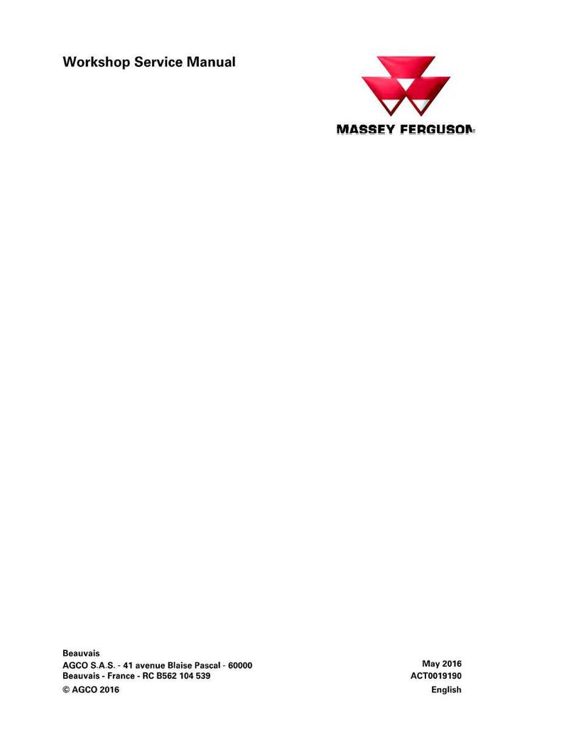 Manual de Serviço do Trator Massey Ferguson 5710 5711 6711 6712 6713 em PDF | Reparo de Oficina | Download Imediato imagem 2