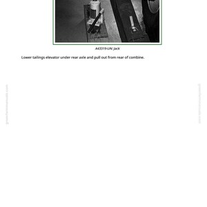 May include: A black and white image of a hydraulic jack lifting a vehicle component. The text "A43319-UN: Jack" is visible. The image is a diagram of a vehicle repair procedure.