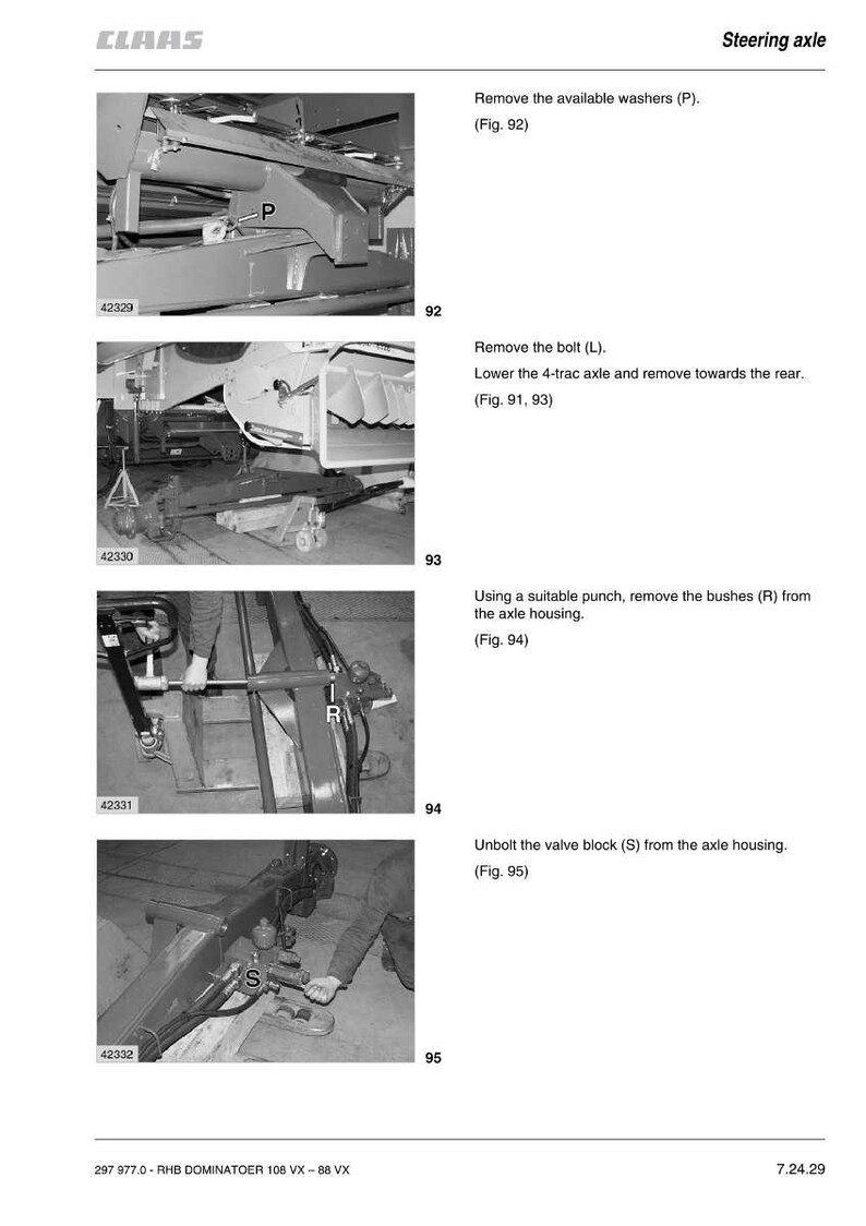 Claas Dominator 88vx 98vx 108vx Combine Repair Manual PDF | Service Workshop | Instant Download image 9