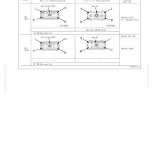 May include: Diagram of DRC26 series connectors, including male and female housings, with key groove and key positions labeled. Includes part numbers and socket information. Text at the top reads "40 Troubleshooting".