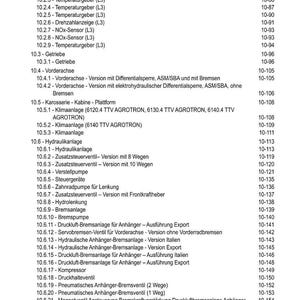 Pode incluir: P&aacute;gina de um manual t&eacute;cnico em alem&atilde;o, intitulada "INHALT" (Conte&uacute;do). Apresenta uma lista de componentes t&eacute;cnicos com os seus n&uacute;meros de p&aacute;gina.