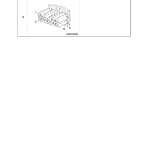 May include: Diagram of a KET SDL connector, labeled with "13) KET SDL CONNECTOR". The image shows a receptacle connector (Female) with 14 pins, and the text "MG610406".