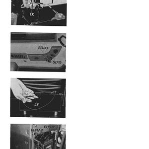 May include: A series of four black and white images showing close-ups of machinery components. The images include text labels such as "LK", "SD30", "SD15", "EHR A8", and "EHR A9", suggesting technical or industrial equipment.