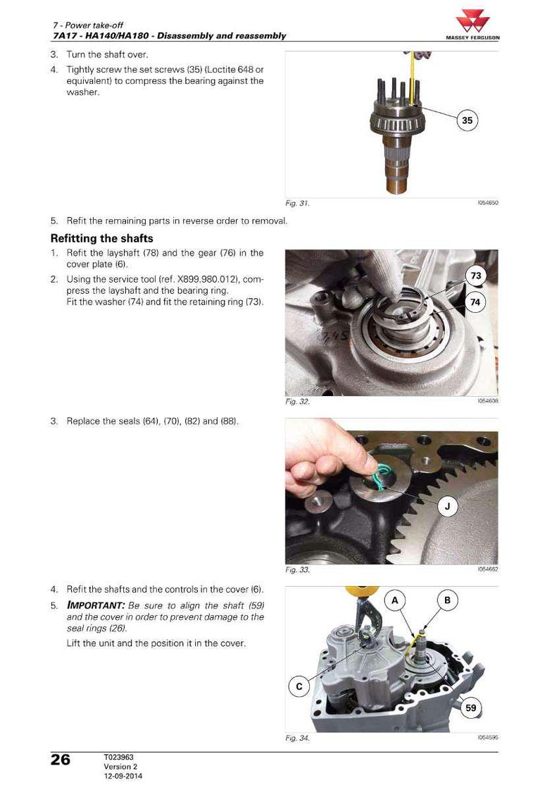 Massey Ferguson 7700 Serie 7714 7726 Traktor Service Handbuch PDF | Werkstattreparatur | Sofort Download Bild 7