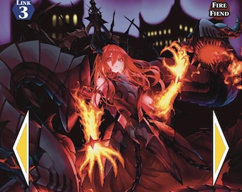 Full art Promethean Princess Yugioh foil card