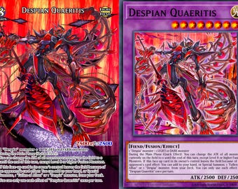 Full art Despian Quaeritis Yugioh foil card